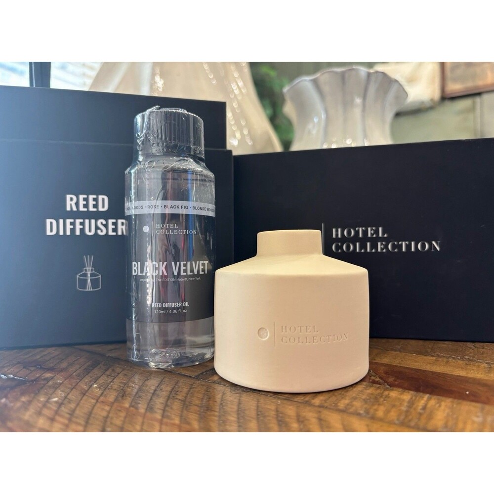 Hotel Collection 100mL Ceramic Reed Diffuser – Black Velvet | Bone $49.95 Retail